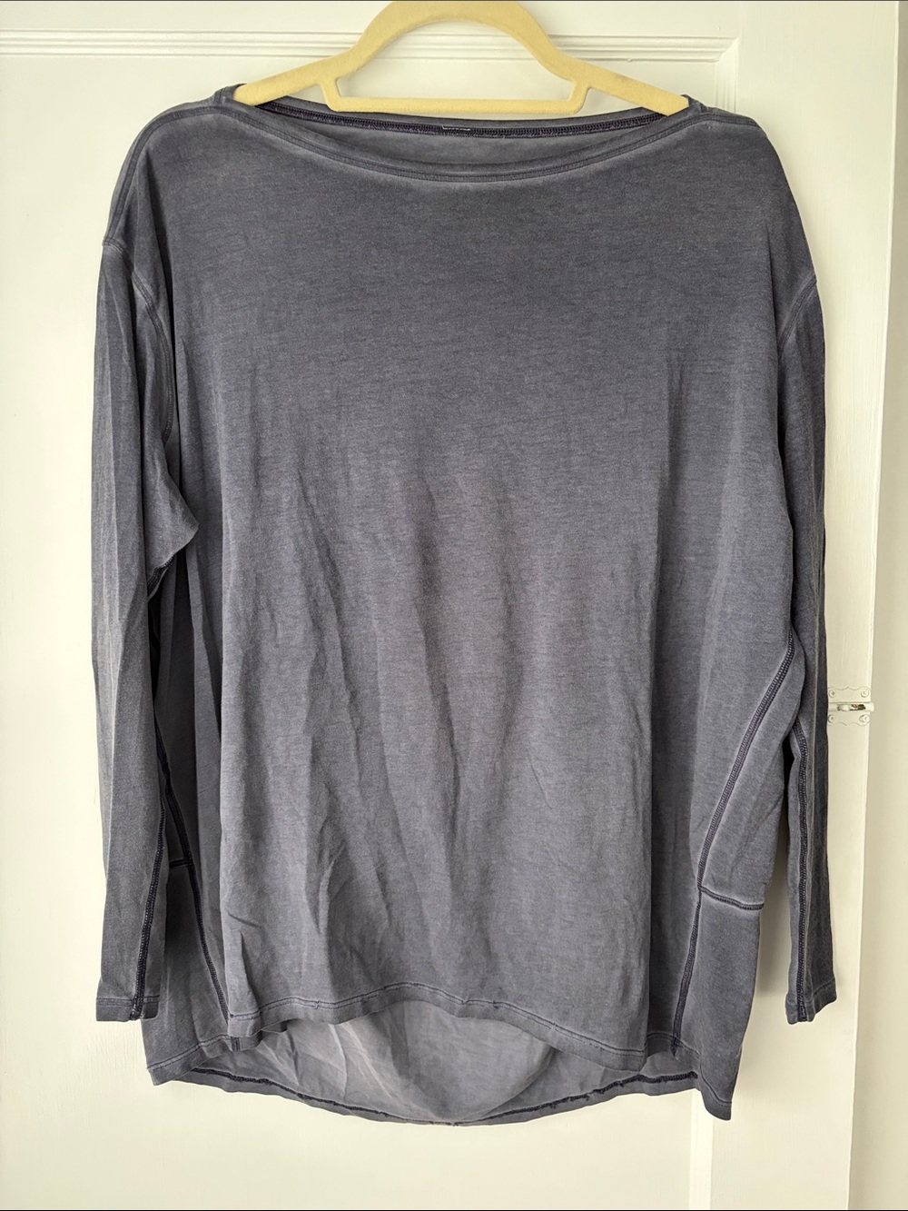 Lululemon- Washed Blue Grey Long-Sleeve Women's Top